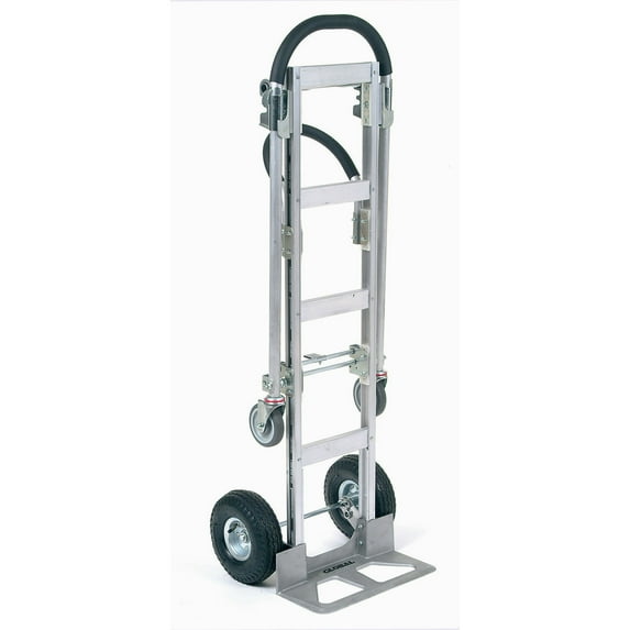 Aluminum 2-in-1 Convertible Hand Truck with Pneumatic Wheels - Senior