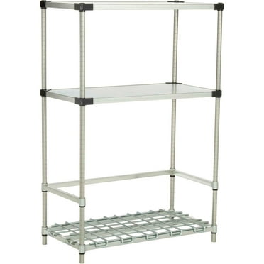Global Industries B2274438 Nexel Nexelon 3-Shelf Container & Keg Rack, 48 x 18 x 63 in. - Blue