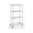 thumbnail image 1 of Nexel Industries C1836NC Wire Shelf Stem Caster Truck with Pneumatic Wheels- Chrome - 18 x 36 x 72 in., 1 of 1