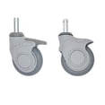 thumbnail image 1 of Nexel CA5SBP (2) Swivel (2) Swivel Brake Stem Casters 5"" Polymer Set of (4) 120, 1 of 1