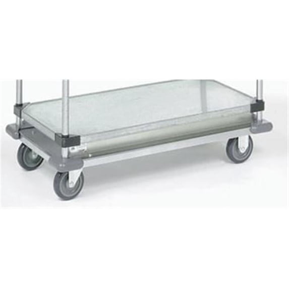 Nexel Industries D1848RSSB Stainless Steel Solid Shelf Dolly Base Truck- 18 x 48 x 69 in.