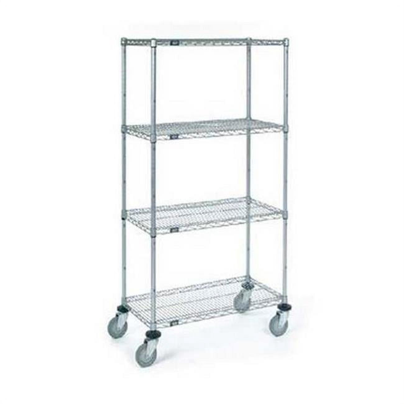 Wire Dolly Rack Nexel Industries D1860RSB Stainless Steel Wire Shelf Dolly Truck with ...