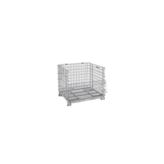 Wire Container Round Global Industrial Folding Wire Container 32x20x21 1000 Lb. Capacity ...