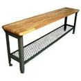thumbnail image 1 of Nexel Industries LB120F Hardwood Maple Top Locker Bench - 9.5 x 120 x 17 in., 1 of 1