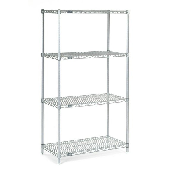 Nexel 18306C Nexel Chrome Wire Shelving, 30"W X 18"D x 63"H