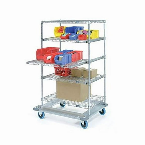 Nexel Industries S2472AZ 24 x 72 in. E-Z Adjust Wire Shelf- Poly-Z-Brite