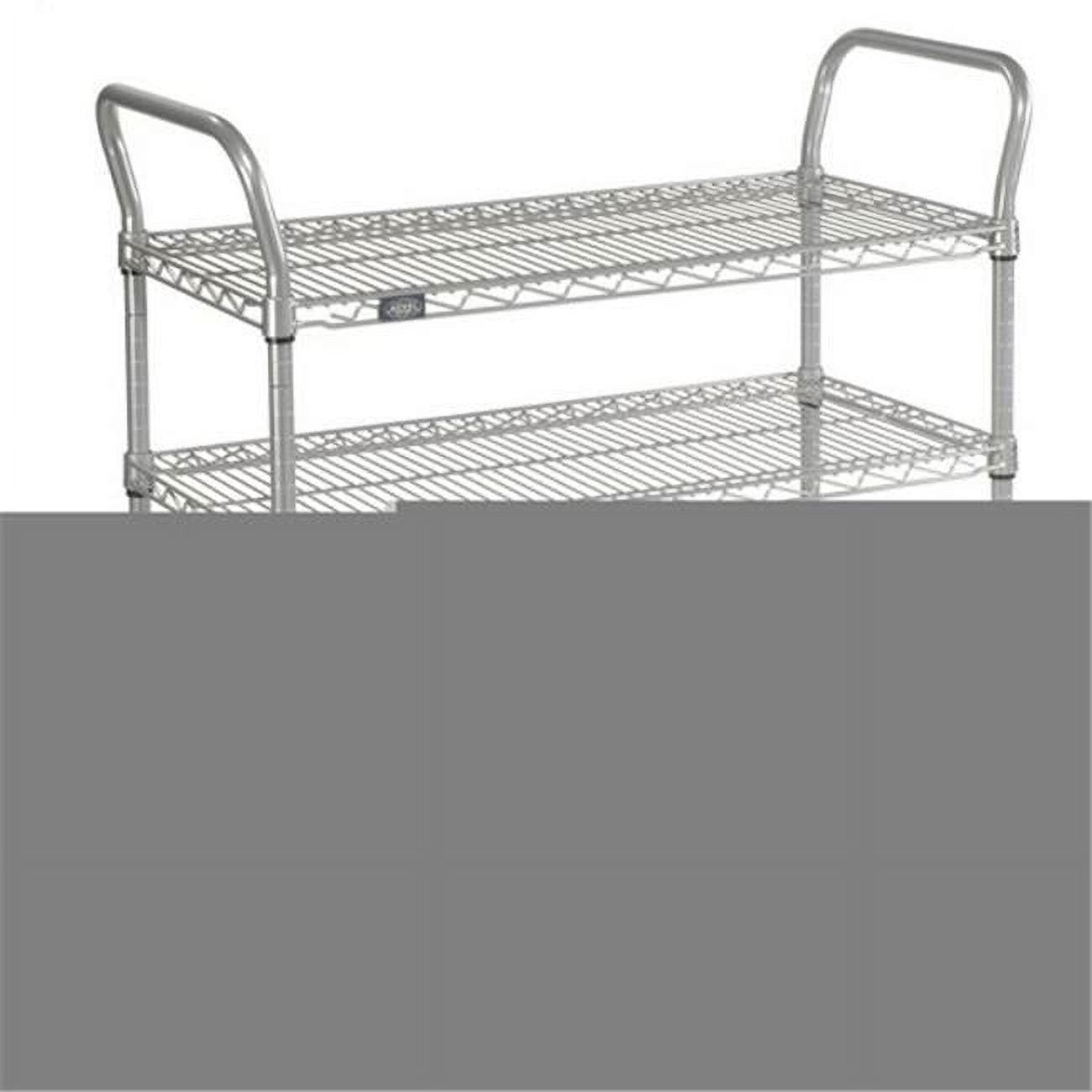 Nexel Industries Shelf Utility Cart Chrome Finish 21 x 30 x 3 in. Polyurethane Caster
