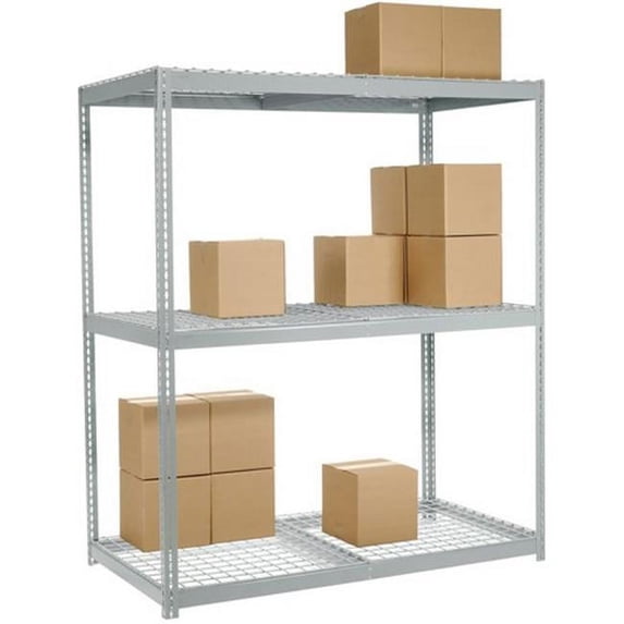 Nexel Industries WR6245T 3 Tier Wide Span Storage Rack, Tan - 72 x 24 x 60 in.
