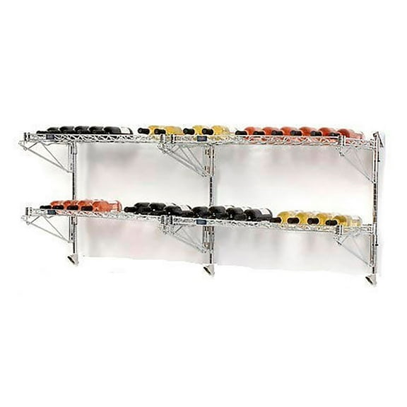 Nexel Industries WS36182C 36 Bottle Cradle Wine Shelf - 14 x 72 x 34 in.