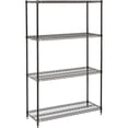 thumbnail image 1 of Nexel Medium Duty Wire Shelving Unit, Black Epoxy, 48"W x 24"D x 74"H, 1 of 6