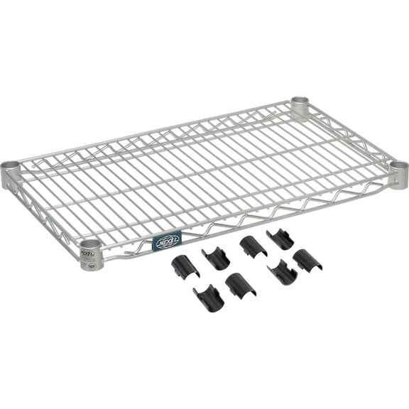 Nexel Nexelate Wire Shelf w/Clips, 30"W x 14"D