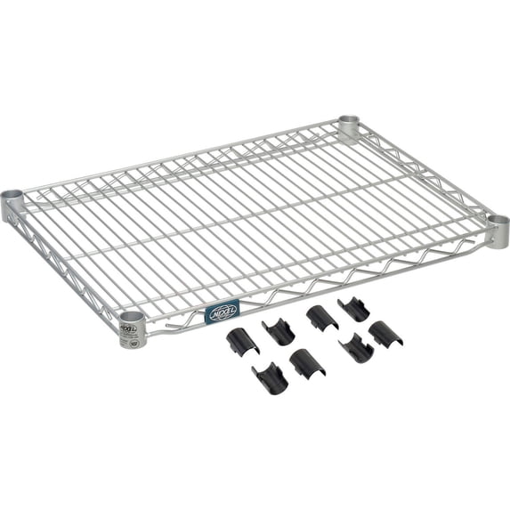 Nexel Nexelate Wire Shelf w/Clips, 30"W x 18"D