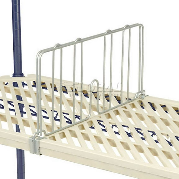 Nexel PMD21Z 21"L x 8"H Shelf Divider, Poly-Z-Brite Finish