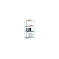 thumbnail image 1 of Nexel 4 Shelf Poly-Green Wire Shelving Unit Starter 36""W x 14""D x 74""H, 1 of 7