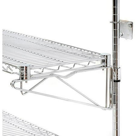 Nexel Poly-Green Wall Mount Wire Shelf, Additional Level 24"W x 18"D