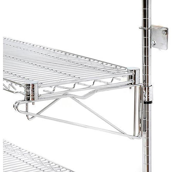 Nexel Poly-Green Adjustable Wall Mount Additional Wire Shelf Level Starter 30""W