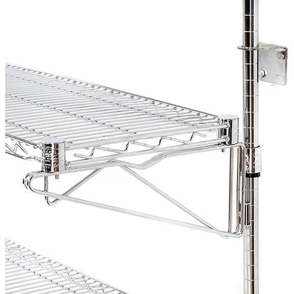 Nexel Poly-Green Adjustable Wall Mount Additional Wire Shelf Level Starter 48""W