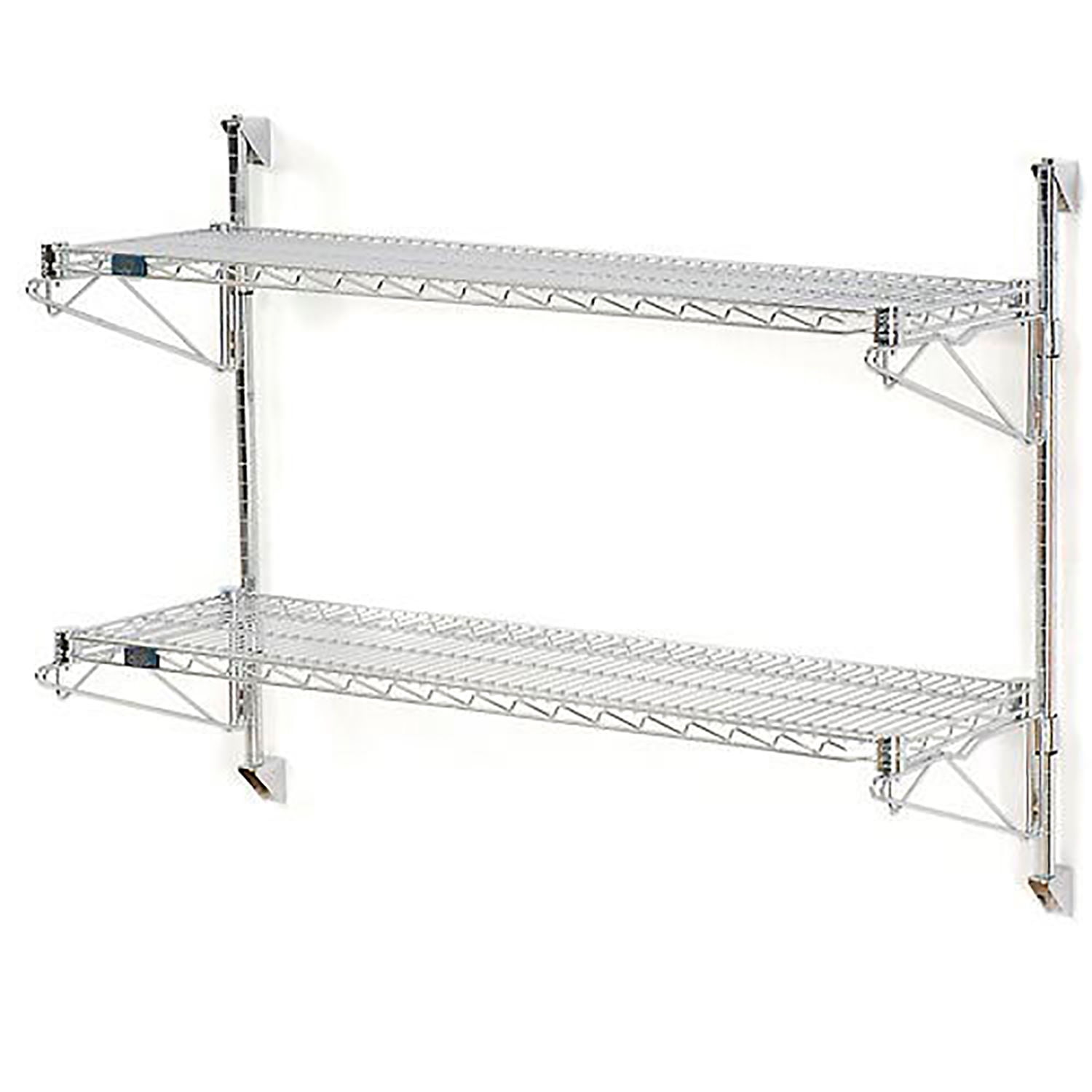 Nexel Poly-Green Wall Mount Wire Shelving, 42