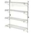 thumbnail image 1 of Nexel Poly-Green Wall Mount Wire Shelving, 60"W x 18"D x 63"H 4-Shelf Starter, 1 of 3