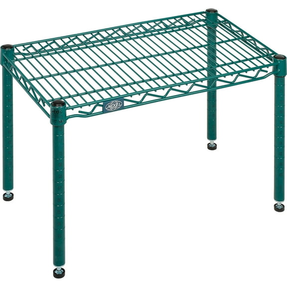Nexel Poly-Green Wire Dunnage Rack - 24""W x 14""D x 14""H