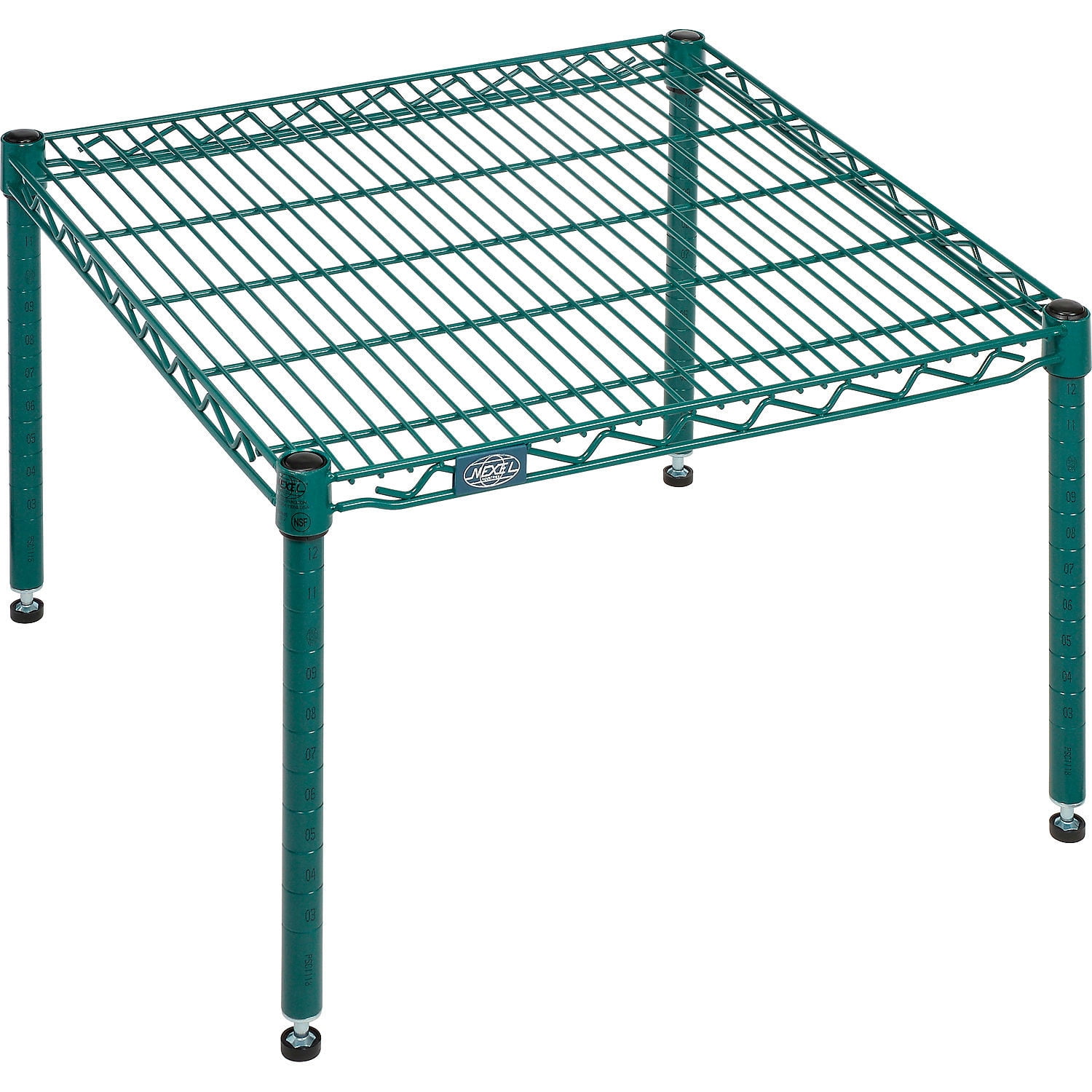 Wire Rack Green Nexel Poly-Green Wire Dunnage Rack - 30