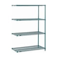 thumbnail image 1 of Nexel 4 Shelf Poly-Green Wire Shelving Unit Add On 48""W x 21""D x 63""H, 1 of 1