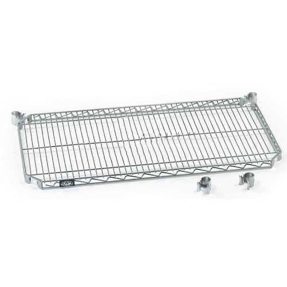 Nexel PolyZBrite Quick Adjust Shelf w/Hooks & Clips, 48"W x 18"D