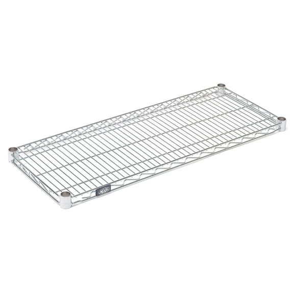 Nexel Poly-Z-Brite Wire Shelf w/Clips, 54"W x 21"D