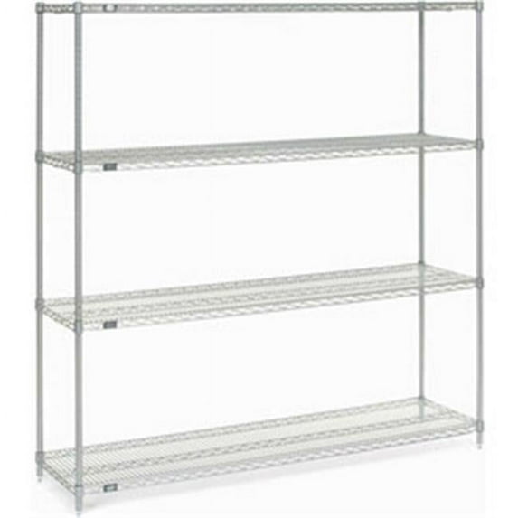 Nexel Poly-Z-Brite Wire Shelving - Clear