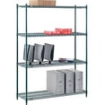 thumbnail image 1 of Nexel Poly-Z-Brite Wire Shelving - Green - 54 x 18 x 74 in., 1 of 1