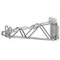 thumbnail image 1 of Nexel Silver Epoxy Fixed Double Shelf Wall Mount Bracket 18""D, 1 of 3
