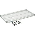thumbnail image 1 of Nexel Silver Epoxy Wire Shelf w/Clips, 36"W x 18"D, 1 of 3