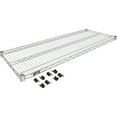 thumbnail image 1 of Nexel Silver Epoxy Wire Shelf w/Clips, 48"W x 18"D, 1 of 3