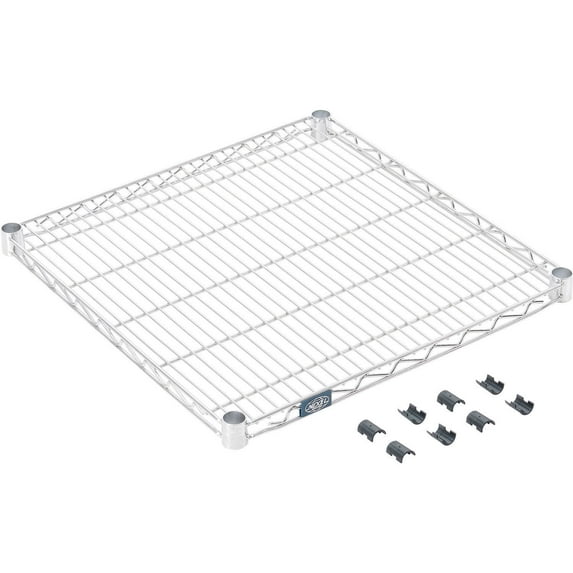 Nexel S2424S Stainless Steel Wire Shelf 24""W x 24""D