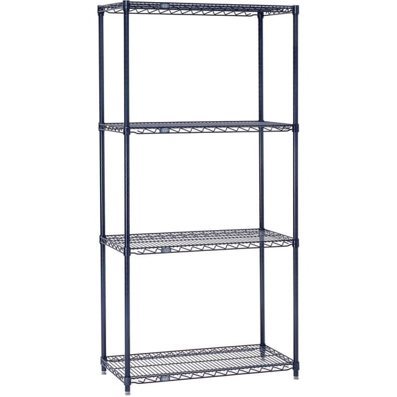 Nexel Industries 18488N 18 x 48 x 86 in. Electroplating Starter Shelf Unit, Nexelon