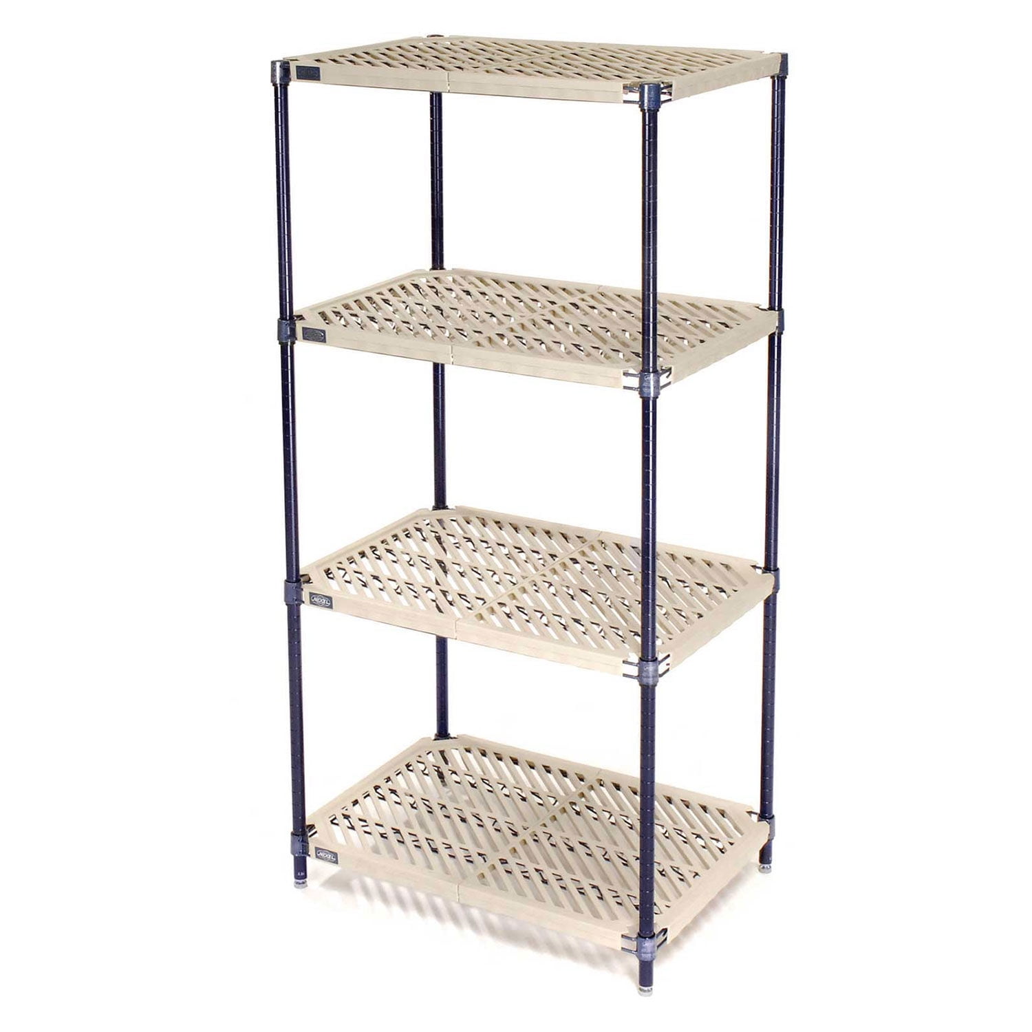 Nexel Vented Plastic Shelving, Nexelon Finish, 30x24x54