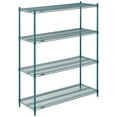 thumbnail image 1 of Nexel Wire Shelving, Green Epoxy, 60"W X 18"D X 63"H, 1 of 1
