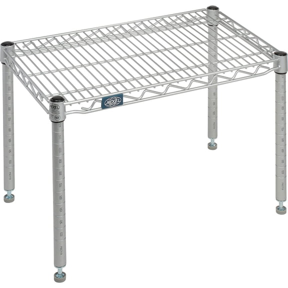 Global Industries B2274470 Nexel Silver Epoxy Wire Shelf Platform, 24 x 14 in.
