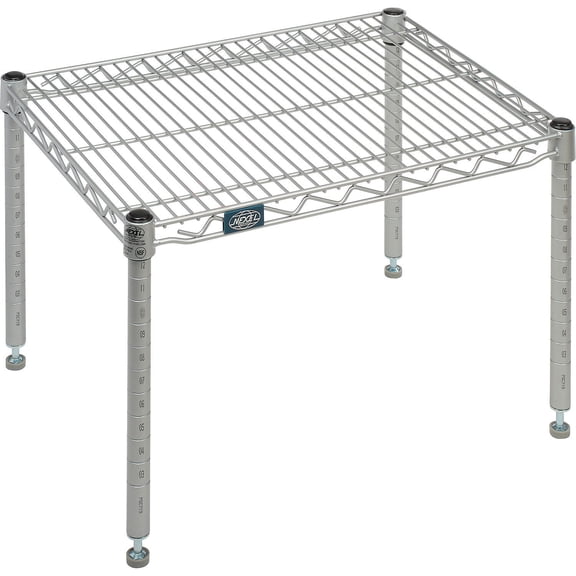 Nexelate Silver Epoxy Wire Dunnage Rack, 30"W x 18"D x 14"H