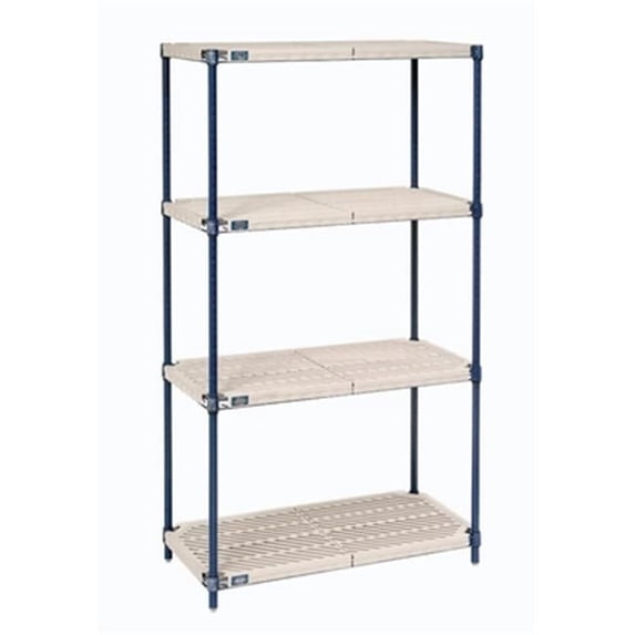 Nexelite Plastic Mat Starter Shelf Unit 21 x 30 x 86 in.