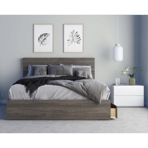 Nexera 3-Piece Bedroom Set With Bed Frame, Headboard & Nightstand, Queen