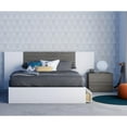 thumbnail image 1 of Nexera Lily 4 Piece Bedroom Set, Bark Grey & White, 1 of 2