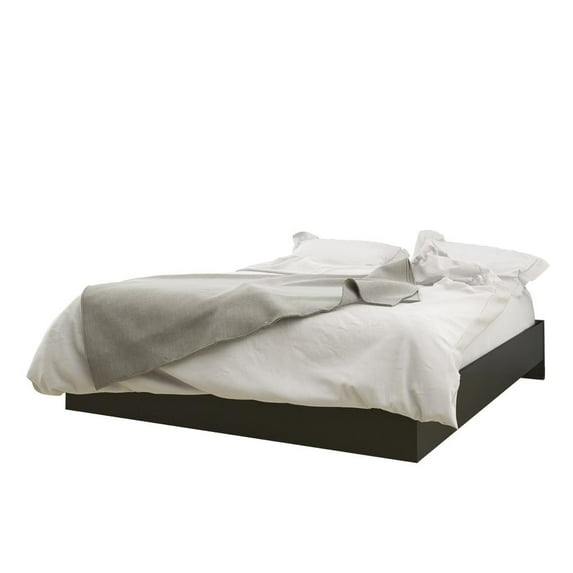 Nexera Orca 4 Piece Bedroom Set with 4-Drawer Dresser, Black & White