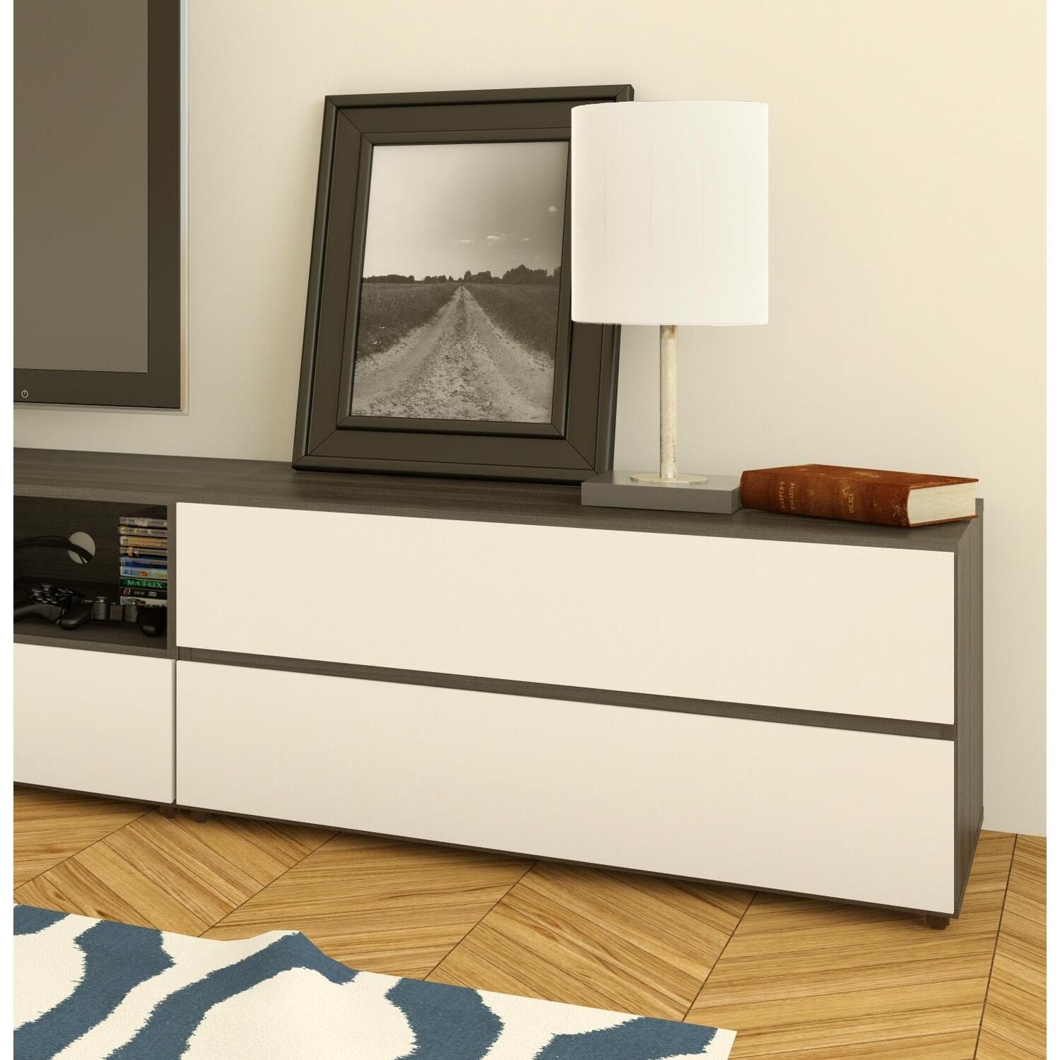 Allure 36 inch tv stand with 2 drawers from nexera walmart
