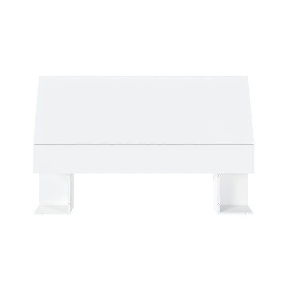 Nexera Blvd Storage Panel Headboard in White-Twin