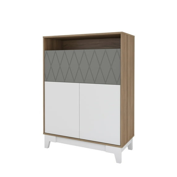 Nexera Boss Secretary Desk, Nutmeg