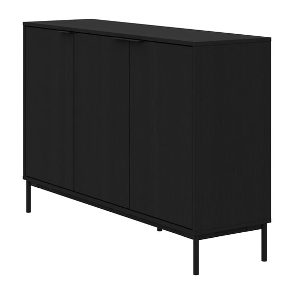 Nexera Conner Sideboard with 3 Doors, Black