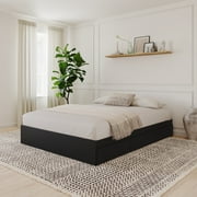 Nexera Full Size Storage Wood Bed Frame with 3 Drawers, Black