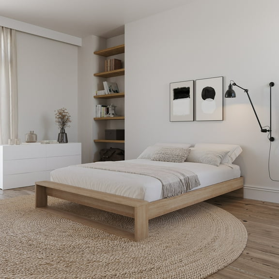 Nexera Gael 12" Platform Bed Frame with Slats, Queen