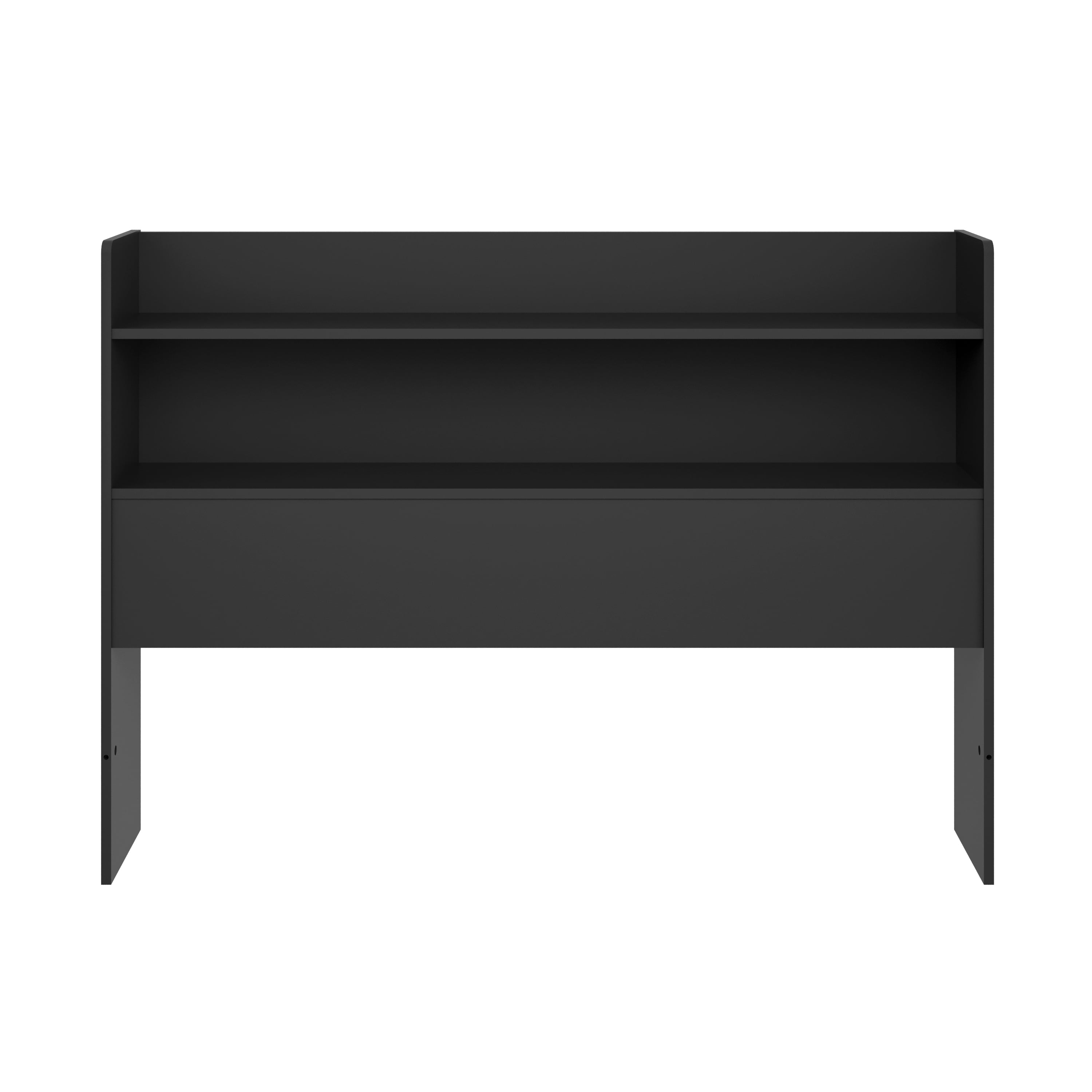 Nexera Hunter Full Size Bookcase Headboard, Black